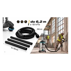 Odkurzacz Przemysłowy 30 L 3600 W Bezworkowy Na Mokro I Sucho Hm-409