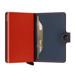 Miniwallet Matte Secrid'in Küçük Cüzdanı-nightblue / orange