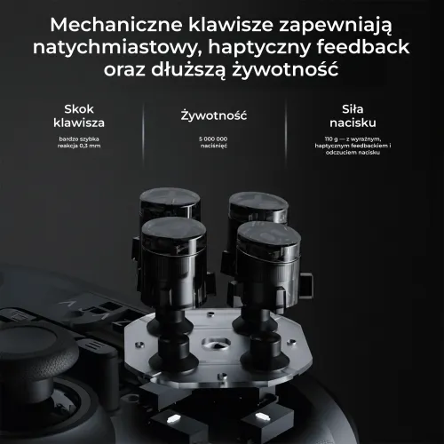 Pad Ajazz GP100 do Nintendo Switch, PC Android, iOS Bezprzewodowy Czarny