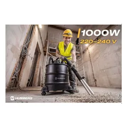 Odkurzacz przemysłowy Humberg HM-405 do popiołu kominka pieca grilla 18L 1000W