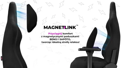 Fotel YUMISU 2053 Magnetic Czarny