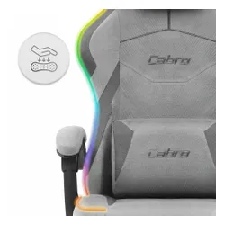 Fotel gamingowy CABRO C502 LED Szary