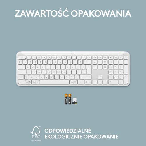 Klawiatura membranowa Logitech Signature Slim K950 Biały