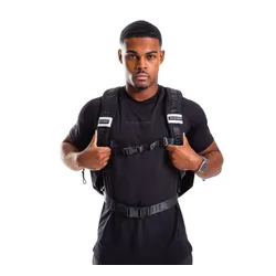 Plecak sportowy Built For Athletes Hero Large Backpack 45 l - black / white