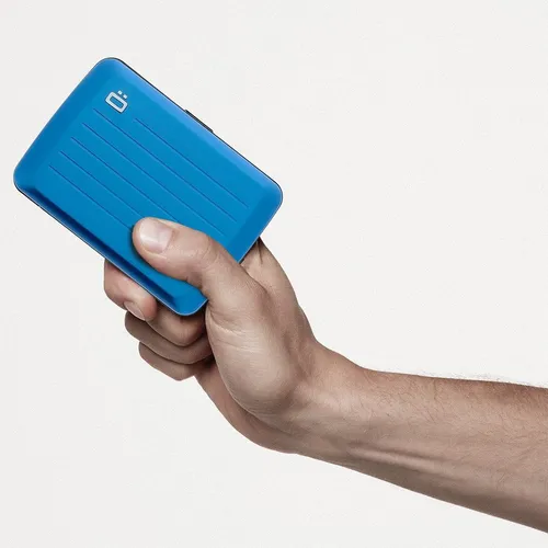 Portfel aluminiowy Ogon Design Stockholm V2 - blue