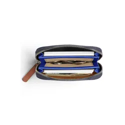 Кожаный кошелек унисекс Bellroy Folio Mini - угольный / кобальтовый