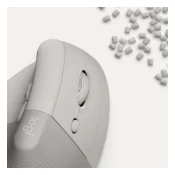 Myszka Logitech Lift Dla praworęcznych Piaskowy
