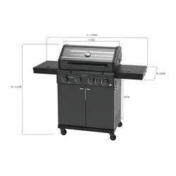 Grill gazowy VELACO ZEUS-C Czarny