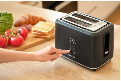 Toster Sencor STS 0600BK Ruszt do bułek Rozmrażanie 1080W