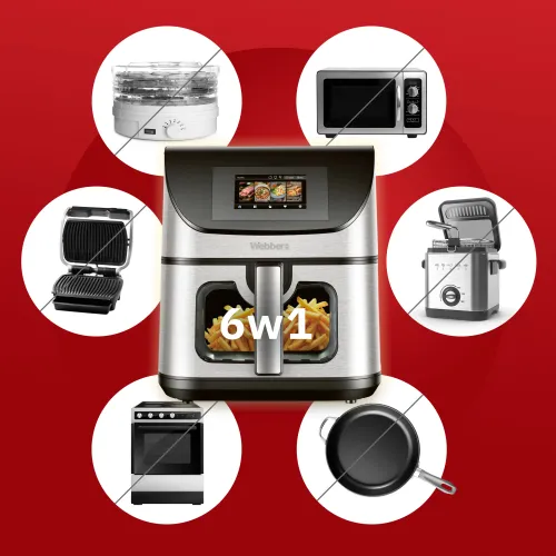 Air fryer Webber AF938 2200W 8l Aplikacja mobilna