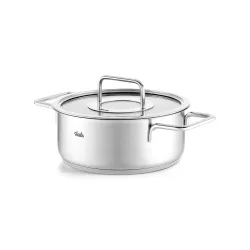 FISSLER Pure Collection 2,4 l - garnek ze stali nierdzewnej ze szklaną pokrywką