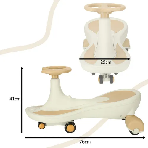 Jeździk Grawitacyjny LED Swing Fix S4 Dla Dziecka Do 100Kg Świecące Koła Muzyka 76Cm