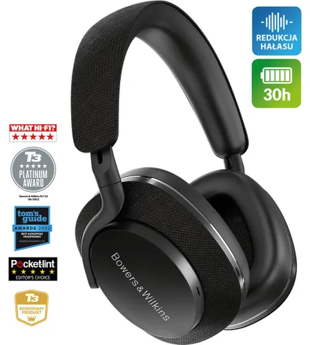 Słuchawki bezprzewodowe Bowers & Wilkins Px7 S2 Nauszne Bluetooth 5.2 Czarny