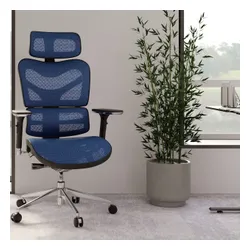 Fotel DIABLO CHAIRS V-Commander Czarno-niebieski