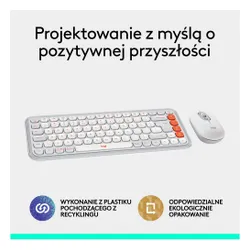 Zestaw LOGITECH POP ICON Combo Off White