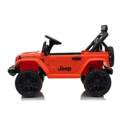 Auto Na Akumulator Jeep Rubicon 2X200W 24V Eva Skóra LED Pilot Radio MP3