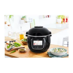 Аэрогриль Tefal Cook4me Touch Wi-Fi CY9128 + крышка для выпечки EY1508 1600 Вт 6л мобильное приложение