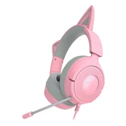 Słuchawki przewodowe z mikrofonem Razer Kraken Kitty V3 X Nauszne Różowy