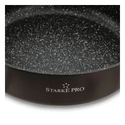 Patelnia głęboka na indukcję z pokrywką Starke Pro Starlet Brown 28 x 8 cm