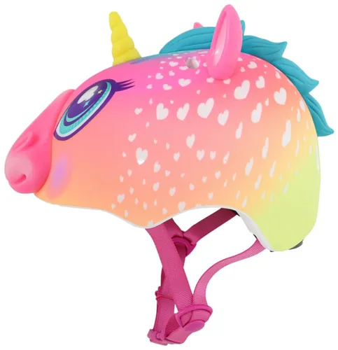 Kask rowerowy RASKULLZ Super Unicorn Wielokolorowy dla Dzieci (rozmiar XS)