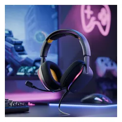 Słuchawki GLORIOUS GHS Eternal RGB GLO-A-2PC-BLK Nauszne