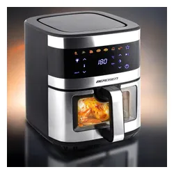 Air Fryer Frytkownica beztłuszczowa BERDSEN BD-656 9.1l 7 gotowych programów Srebrny