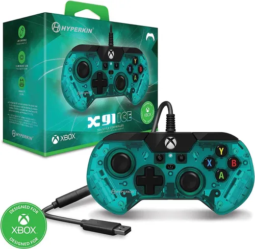 Геймпад Hyperkin X91 Wired Controller Aqua Green для Xbox, ПК-проводной