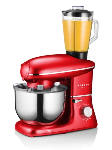 Robot kuchenny planetarny MOZANO Rob 02 1400W z blenderem kielichowym Czerwony