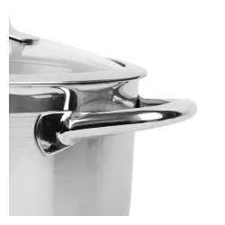 TESCOMA President niski 5 l - garnek ze stali nierdzewnej z pokrywką do odcedzania