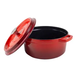 Garnek żeliwny VINTAGE CUISINE VC2P2619BL20CP Czerwony 26 cm