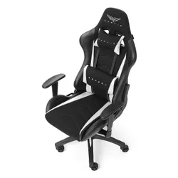 Fotel GAMVIS Expert Czarny (białe elementy)