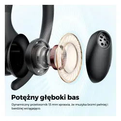 Słuchawki bezprzewodowe Soundpeats Wings2 Dokanałowe Bluetooth 5.3 Czarny