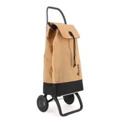 Wózek na zakupy 2-kołowy Rolser I-Max Yute Bi 2 Wheels - natural / black