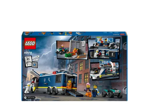 Конструктор LEGO City 60418 полицейский грузовик с криминальной лабораторией