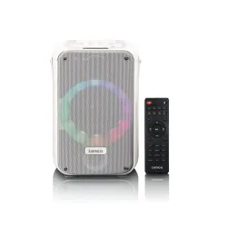 Głośnik Bluetooth Lenco BTC-060WH 20W Karaoke LED Biały