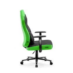 Fotel Diablo Chairs X-Gamer 2.0 Normal Size Gamingowy do 150kg Skóra ECO Tkanina Green emerald