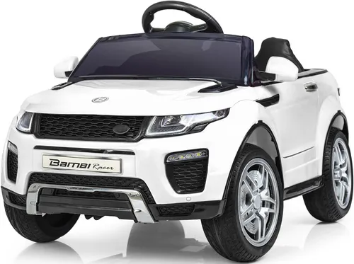 Samochód dla dziecka BAMBI RACER Land Rover Suv Jeep 1 osobowy Błyszczący Biały