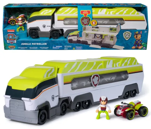 Pojazd SPIN MASTER Psi Patrol Ciężarówka Patrolowiec Jungle Patroller + figurka 6072465 20151114