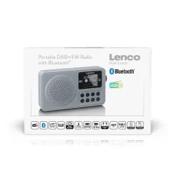 Radioodbiornik Lenco PDR-034GY Radio FM DAB+ Bluetooth Szary