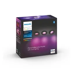 Oświetlenie punktowe Philips Hue White and Colour Ambiance Centura 3szt. Czarny