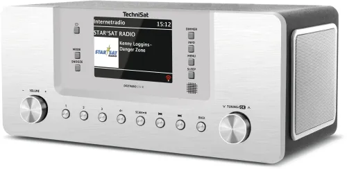 Radioodbiornik TechniSat DigitRadio 574 IR Radio FM DAB+ Internetowe Bluetooth Srebrny