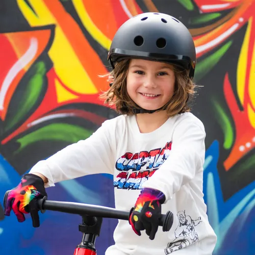 Kask rowerowy dziecięcy Hornit Black