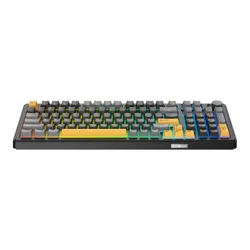 Klawiatura gamingowa White Shark Excalibur czarna KTT Wine Red RGB Hot-Swap