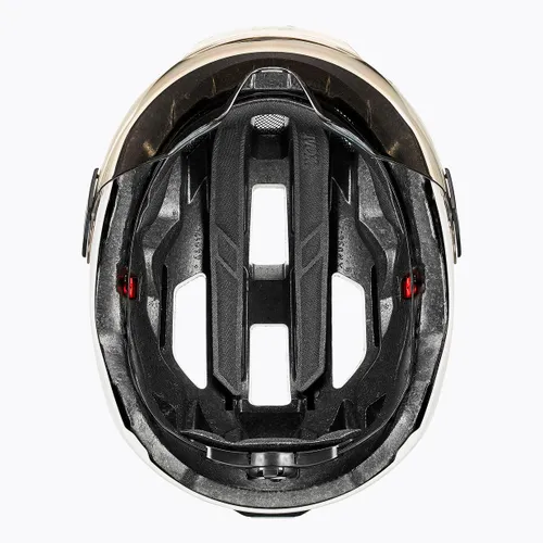 Kask rowerowy UVEX Stride Visor white matt/litemirror silver