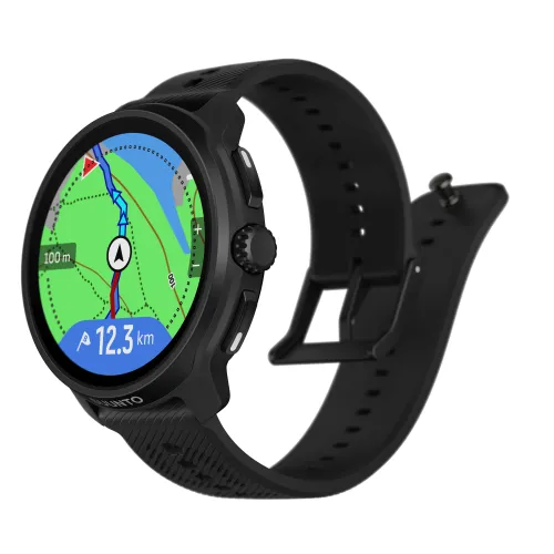 Zegarek sportowy Suunto Race 2 All Black 49mm GPS Czarny