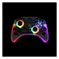 Pad Deltaco GAM-149-T do Nintendo Switch, PC Bezprzewodowy Transparent