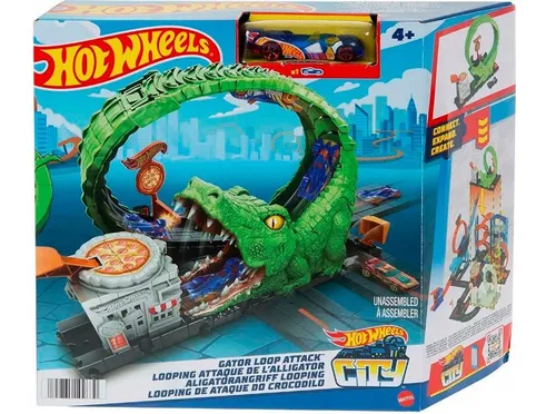 Hot Wheels Zestaw tematyczny pętla krokodyla