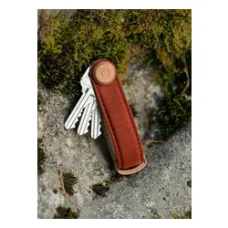 Etui organizer na klucze Orbitkey Waxed Canvas - brick red