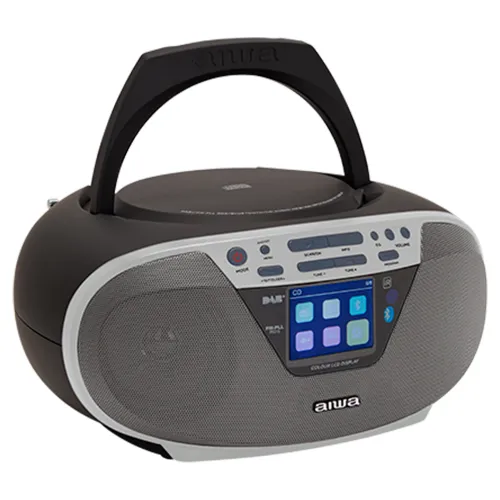 Radioodtwarzacz Aiwa Boombox BBTU-500DAB/SL Bluetooth DAB+ Srebrny