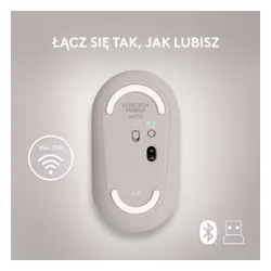 Myszka Logitech Pebble M350 Piaskowy